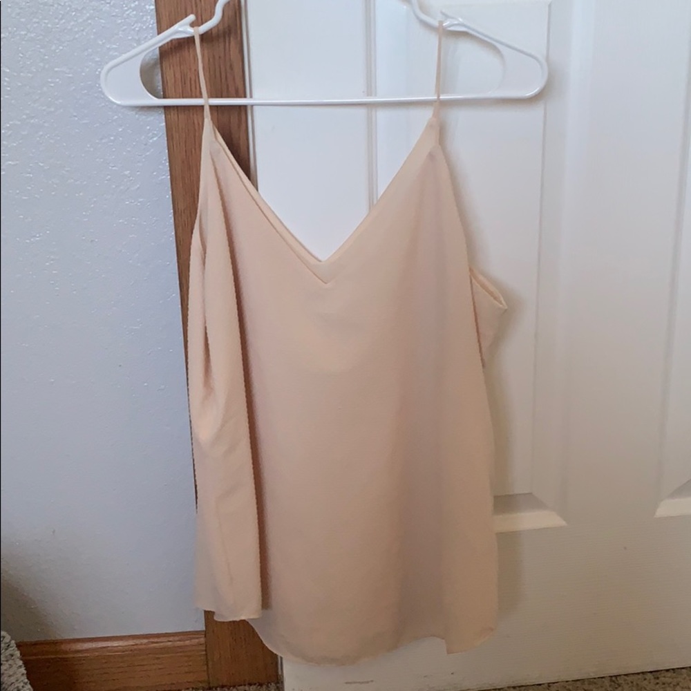 EXPRESS Low-cut peach textured tank top
